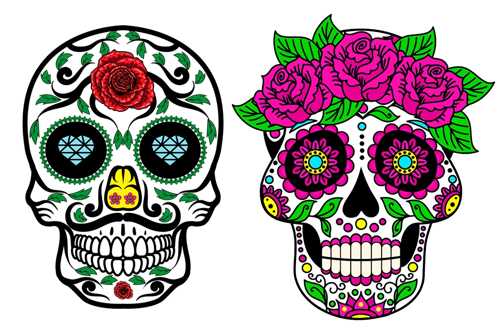 Calavera mexicana tatuaje | Les Morts